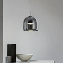 GobekUsa Glass LED Pendant Chandelier for Dining Room Bar Bedroom Decor