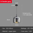 GobekUsa Glass LED Pendant Chandelier for Dining Room Bar Bedroom Decor