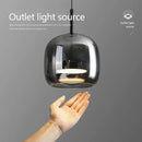 GobekUsa Glass LED Pendant Chandelier for Dining Room Bar Bedroom Decor