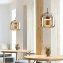 GobekUsa Glass LED Pendant Chandelier for Dining Room Bar Bedroom Decor