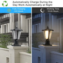 Modern Solar LED Lights with Adjustable Brightness for Pillars