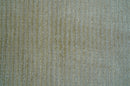 Modern Solid Design Beige Hand Knotted Wool And Silk Rug