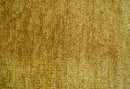 Modern Solid Design Gold Hand Knotted Wool Area Rug