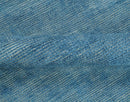 Modern Solid Design Gray And Blue 5x8 Hand Knotted Wool Area Rug