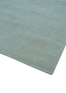Modern Solid Design Ivory 5x8 Hand Woven Wool Area Rug