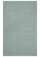 Modern Solid Design Ivory 5x8 Hand Woven Wool Area Rug