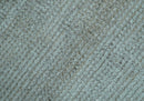 Modern Solid Design Silver Hand Knotted 9x12 Wool Area Rug