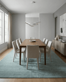 Modern Solid Design Silver Hand Knotted 9x12 Wool Area Rug