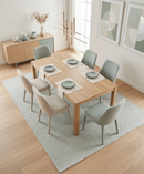 Ivory Hand-Woven Natural Wool Dari Area Rug - Layering Multiple Sizes by The Rug Decor