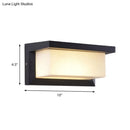 GobekUsa Modern Sound-Activated LED Wall Sconce in Black