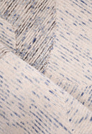 Modern Speckled stripes Ivory Hand Tufted 5x8 Wool Area Rug