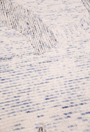 Modern Speckled stripes Ivory Hand Tufted 5x8 Wool Area Rug
