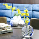 GobekUsa Clear Glass Vase Flower Pot for Desk Decoration and Floral Arrangements