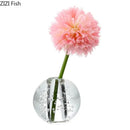 GobekUsa Clear Glass Vase Flower Pot for Desk Decoration and Floral Arrangements