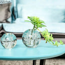 GobekUsa Clear Glass Vase Flower Pot for Desk Decoration and Floral Arrangements