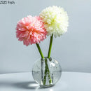 GobekUsa Clear Glass Vase Flower Pot for Desk Decoration and Floral Arrangements