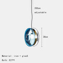 GobekUsa Glass Pendant Lights for Parlor Dining Room Kitchen E27 Bulb