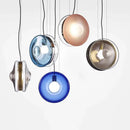 GobekUsa Glass Pendant Lights for Parlor Dining Room Kitchen E27 Bulb
