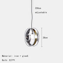 GobekUsa Glass Pendant Lights for Parlor Dining Room Kitchen E27 Bulb