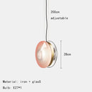GobekUsa Glass Pendant Lights for Parlor Dining Room Kitchen E27 Bulb