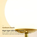 GobekUsa Glass Shade Gold Wall Lamp Bedroom Bedside Spherical Aisle Light