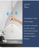 GobekUsa LED Bedside Lifting Chandelier – Modern Minimalist Nordic Pendant Light for Home Décor
