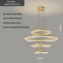 GobekUsa Acrylic Living Room Chandelier Pendant Light Fixture_LED Hanging Lamp