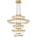GobekUsa Acrylic Living Room Chandelier Pendant Light Fixture_LED Hanging Lamp