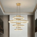 GobekUsa Acrylic Living Room Chandelier Pendant Light Fixture_LED Hanging Lamp