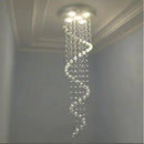 GobekUsa Crystal Pendant Chandelier for Staircase Hotel Bedroom Hanging Lamp