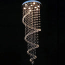 GobekUsa Crystal Pendant Chandelier for Staircase Hotel Bedroom Hanging Lamp