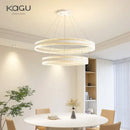 GobekUsa Circle Rings LED Chandelier for Living & Dining Room - Modern Acrylic Aluminum Lighting