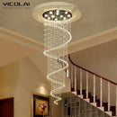 GobekUsa Crystal LED Ceiling Chandelier: Elegant Lighting for Bedroom Living Room Corridor