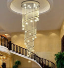 GobekUsa Crystal Star LED Chandelier for Villa Staircase & Living Room Lighting