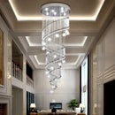 GobekUsa Crystal Star LED Chandelier for Villa Staircase & Living Room Lighting