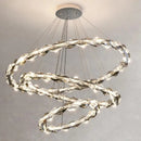 GobekUsa Crystal Chandelier: Modern Minimalist LED Lighting for Living Room and Villa Home