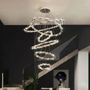 GobekUsa Crystal Chandelier: Modern Minimalist LED Lighting for Living Room and Villa Home