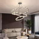 GobekUsa Crystal Chandelier: Modern Minimalist LED Lighting for Living Room and Villa Home