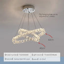 GobekUsa Crystal Chandelier: Modern Net Red Circle Light for Living Room, Bedroom, Restaurant