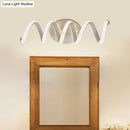 GobekUsa Spiral LED Vanity Light for Modern Bathroom | Wall Mounted Mirror Light in Warm/White/Natural | 13"/18.5"/22.5" Wide