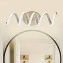 GobekUsa Spiral LED Vanity Light for Modern Bathroom | Wall Mounted Mirror Light in Warm/White/Natural | 13"/18.5"/22.5" Wide
