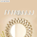 GobekUsa Spiral LED Vanity Light for Modern Bathroom | Wall Mounted Mirror Light in Warm/White/Natural | 13"/18.5"/22.5" Wide