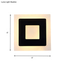 GobekUsa Modern Square Acrylic LED Sconce Light for Living Room Wall Lighting in Warm/White