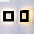 GobekUsa Modern Square Acrylic LED Sconce Light for Living Room Wall Lighting in Warm/White