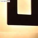 GobekUsa Modern Square Acrylic LED Sconce Light for Living Room Wall Lighting in Warm/White