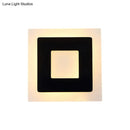 GobekUsa Modern Square Acrylic LED Sconce Light for Living Room Wall Lighting in Warm/White