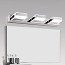 GobekUsa Modern Square Acrylic Vanity Light with Chrome Wall Mount - Available in 1-4 Lights