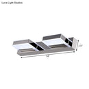 GobekUsa Modern Square Acrylic Vanity Light with Chrome Wall Mount - Available in 1-4 Lights