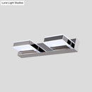 GobekUsa Modern Square Acrylic Vanity Light with Chrome Wall Mount - Available in 1-4 Lights