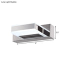GobekUsa Modern Square Acrylic Vanity Light with Chrome Wall Mount - Available in 1-4 Lights